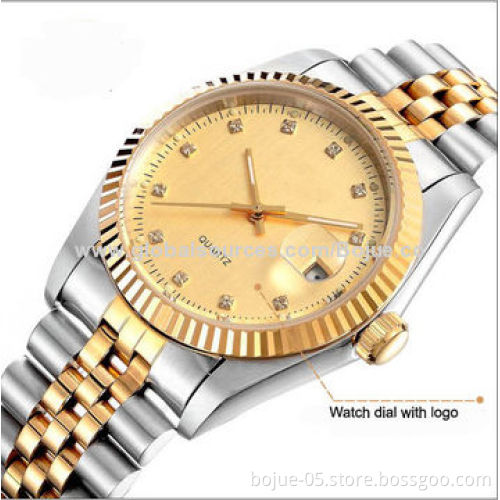 2014 Business Watches with Japan Movement and Gold Color
